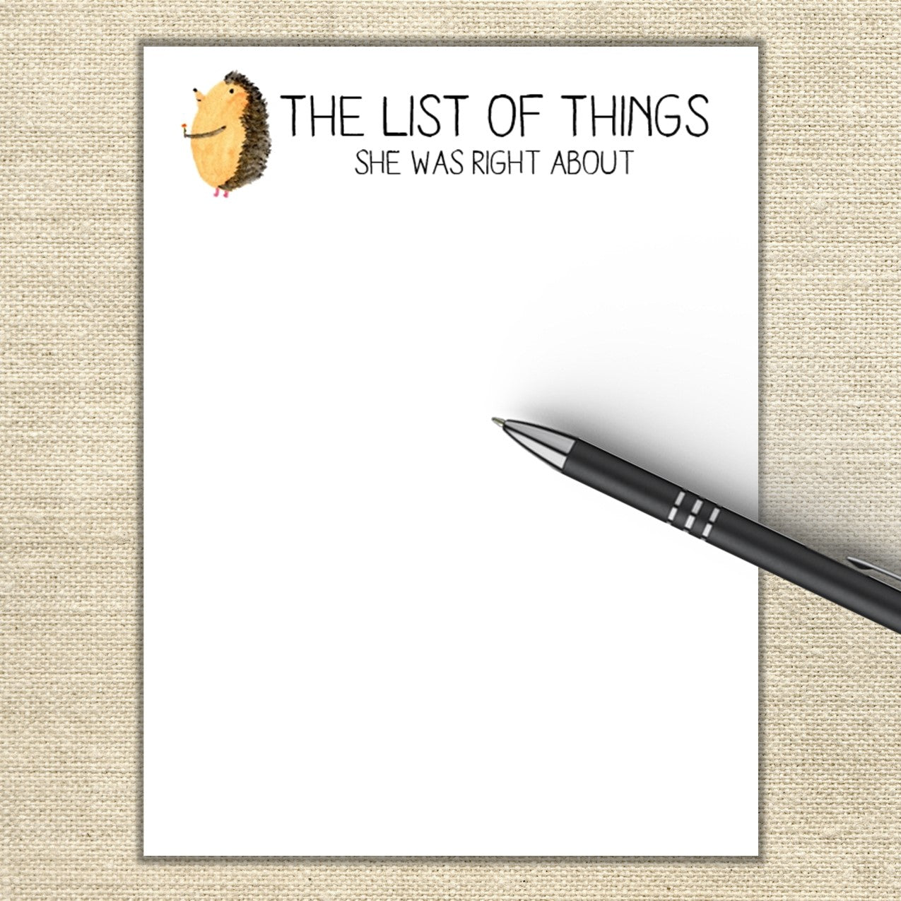 The List of Things She Was Right