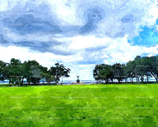 Memorial Park Watercolor